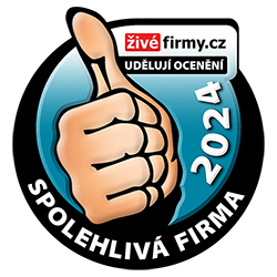 živéfirmy.cz nám udělily ocenění Spolehlivá firma 2024